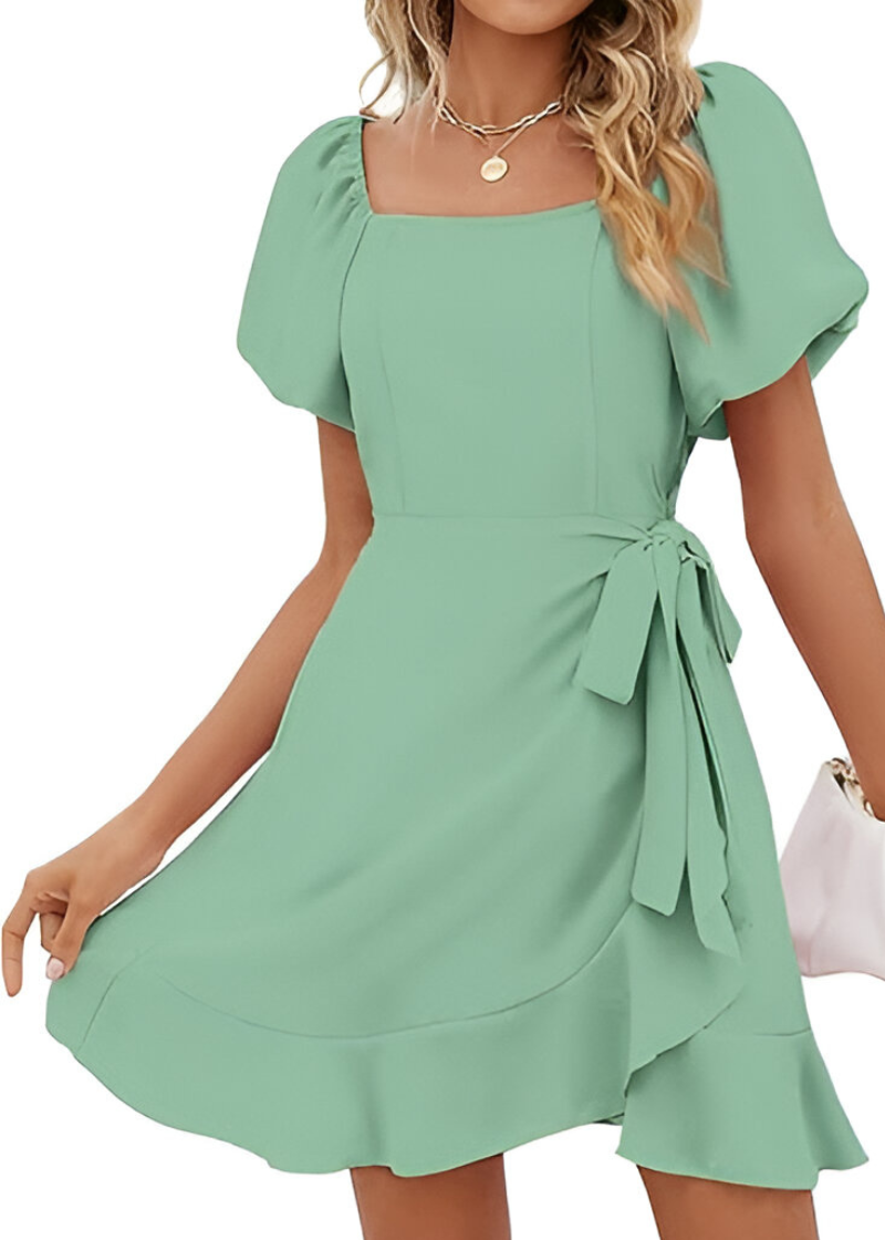 Bella | Puff Wrap Dress
