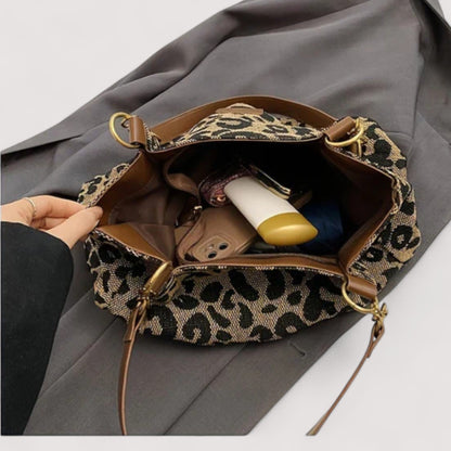 Sonia | Leopard Canvas Shopping Bag