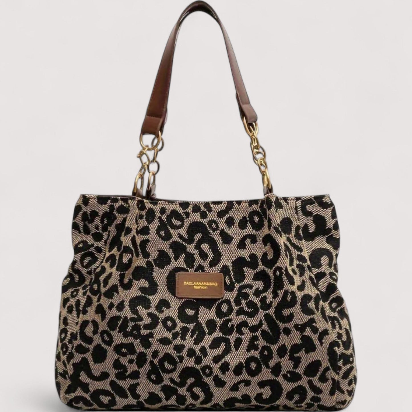 Sonia | Leopard Canvas Shopping Bag