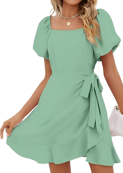 Bella |  Puff Wrap Dress