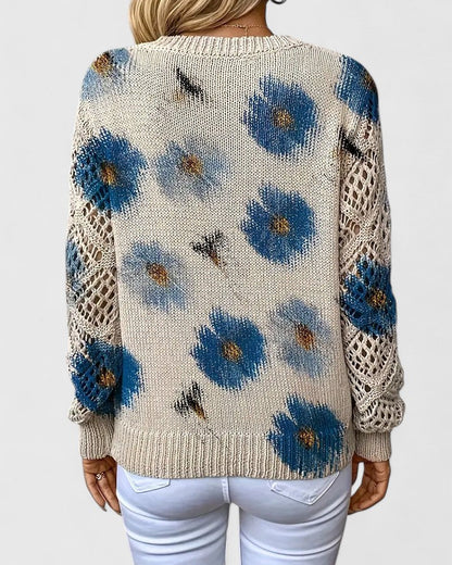 Aurélie | Elegant sweater with floral pattern